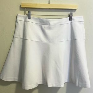 Banana Republic White Flare Skirt